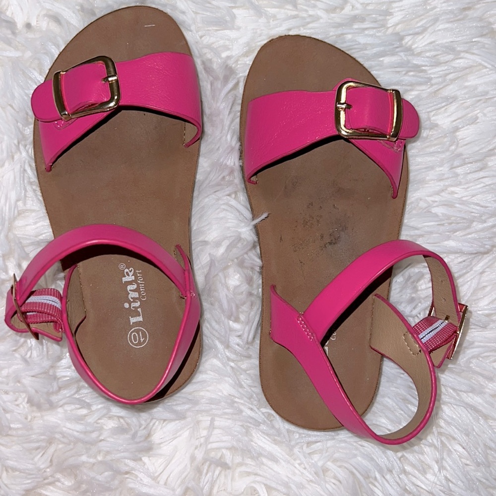 Hot Pink Sandals 10